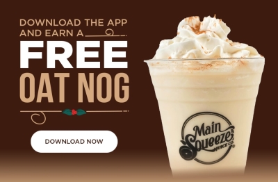 Free Oat Nog at Main Squeeze