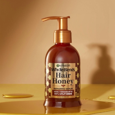 Free Garnier Whole Blends Honey Treasures Hair Repairing Serum Sample