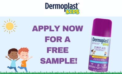 FREE Dermoplast Kids First Aid Spray Sample (Apply)
