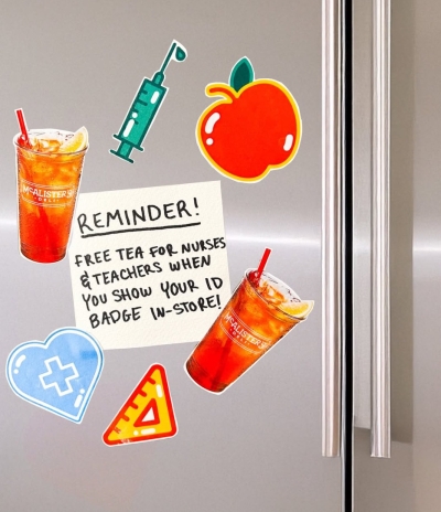 Free Tea at McAlister’s for Nurses & Teachers (5/5–5/12)