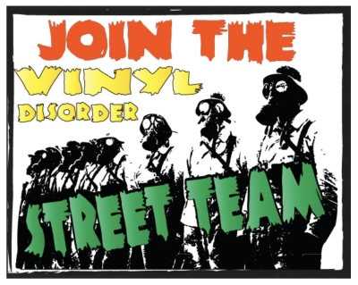 Free Vinyl Disorder Street Team Sticker