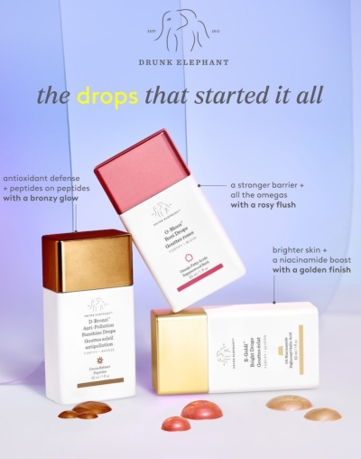 Free Drunk Elephant D-Bronzi Anti-Pollution Sunshine Drops and Protini Polypeptide Cream