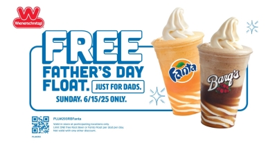 Free Root Beer or Fanta Float for Dads at Wienerschnitzel (6/15)