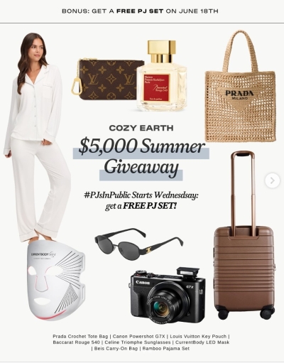 FREE Cozy Earth PJ Set