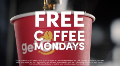Free Coffee Mondays at GetGo