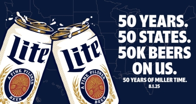 Free Miller Lite (8/1)