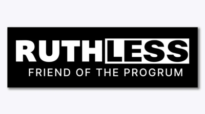 Free Ruthless Bumper Sticker
