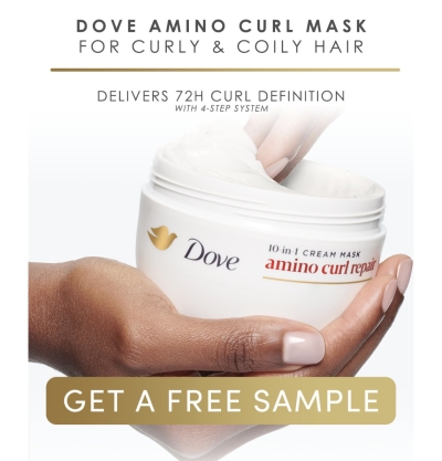 Free Dove Amino Curl Repair Mask Sample
