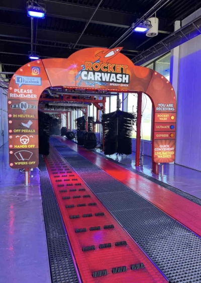 Get Your First Wash Free at Rocket Carwash