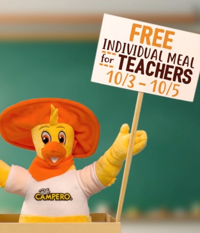 Teachers Eat Free at Campero (10/3–5)