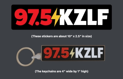 Free 97.5 KZLF Sticker or Keychain (OK, KS)