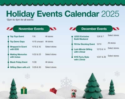 Free Holiday Magic Events at Target