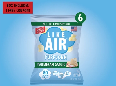 Free Bag of Like Air Puffcorn (Cashback)