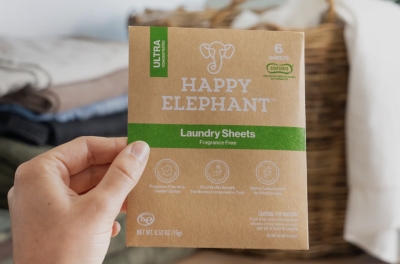 Free Happy Elephant Eco-Friendly Laundry Sheets Sample