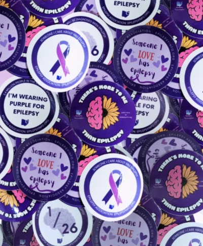 Free Purple Day Awareness Stickers