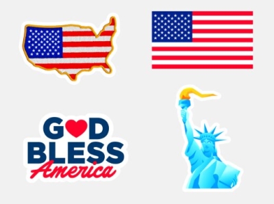 Free USA Sticker Pack