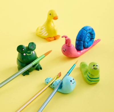 Michaels Free Kids Club Clay Pencil & Paintbrush Pals Event