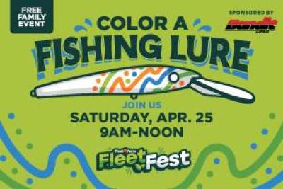 Free Color a Fishing Lure Event at Fleet Farm (4/25)