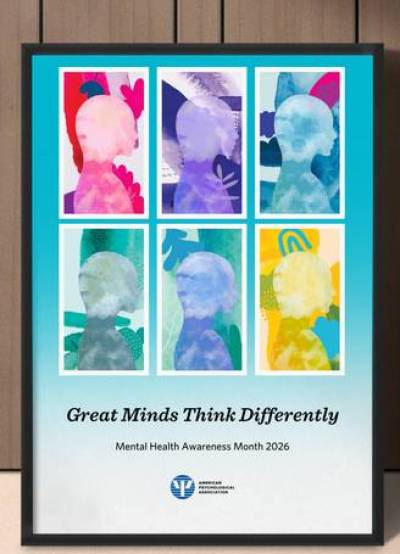 Free Great Minds Think Differently Poster from APA