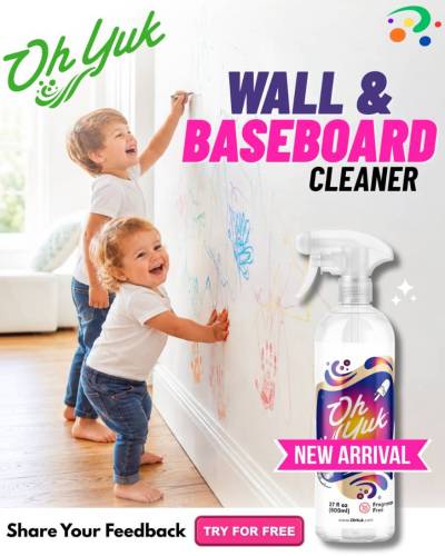 Free Oh Yuk Wall and Baseboard Cleaner Testers