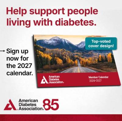 Free Diabetes Awareness Calendar from American Diabetes Association