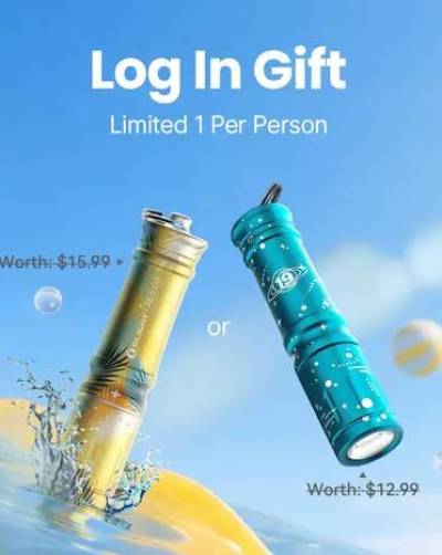 Free Olight i3E EOS Keychain Flashlight for New Users