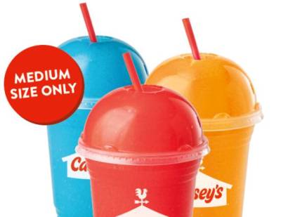 Free Medium Frozen Drink at Casey's Every Friday