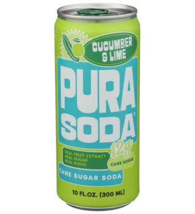 Free Pura Soda Cucumber Lime or Cranberry at Sprouts