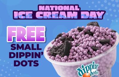 Free Small Dippin' Dots at Chuck E. Cheese (7/19)