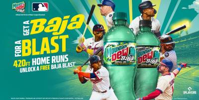 Free Mountain Dew Baja Blast Cashback