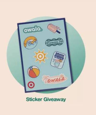 Free Owala Stickers at Target
