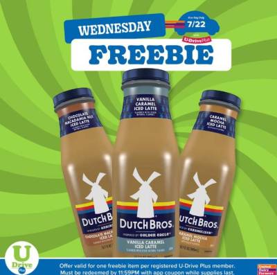 Free Dutch Bros Iced Latte at United Dairy Farmers