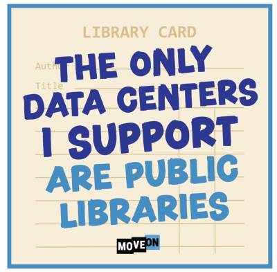 Free "The Only Data Centers I Support Are Public Libraries" Sticker