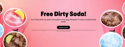 Free Dirty Soda Voucher at Crumbl Cookies (8/3-8/8)