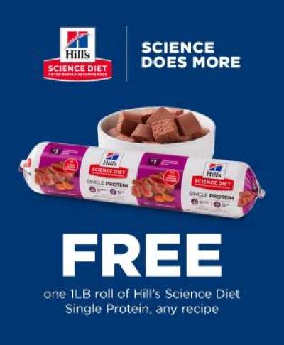 Free Hill's Science Diet Dog Food Roll