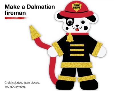 Free Kids Craft Event With Dalmatian Fireman Craft at JCPenney (10/10)