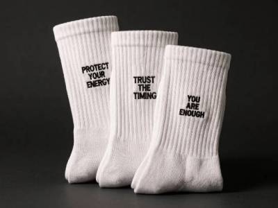 Free Mystery Affirmation Socks from Wear Your Intent