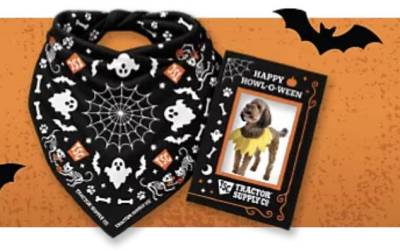 Free Halloween Pet Bandana & Photo Frame at Tractor Supply