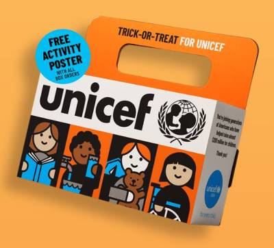 Free Trick-or-Treat for UNICEF Boxes