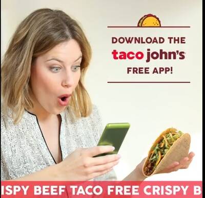 Free Crispy Taco at Taco Johns